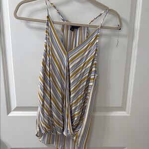 Mix It Yellow and Gray Asymmetrical Camisole